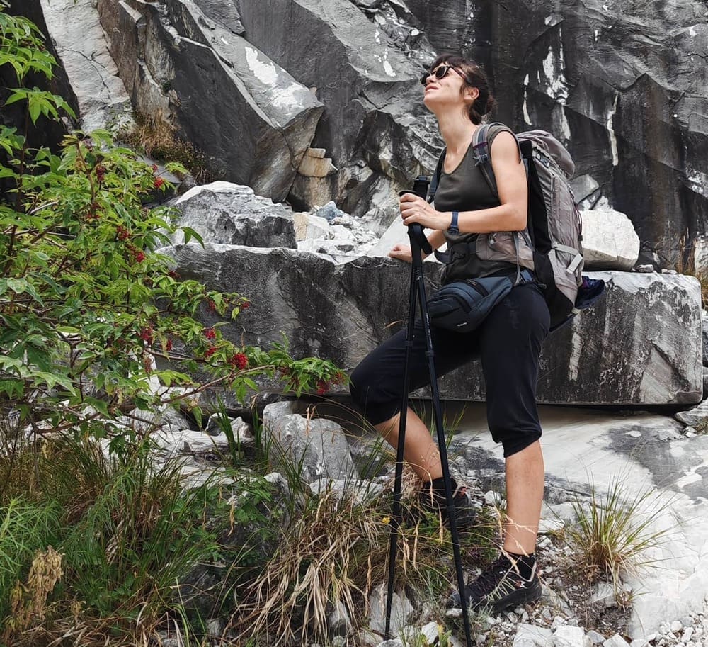 Valentina Miozzo sulla Via Vandelli