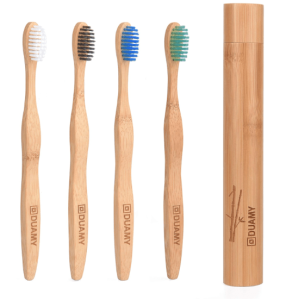 Spazzolino bamboo con custodia da viaggio